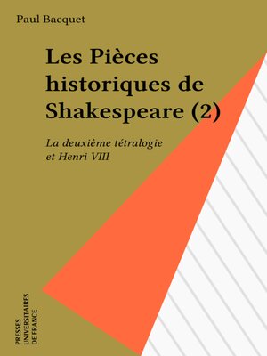 cover image of Les Pièces historiques de Shakespeare (2)